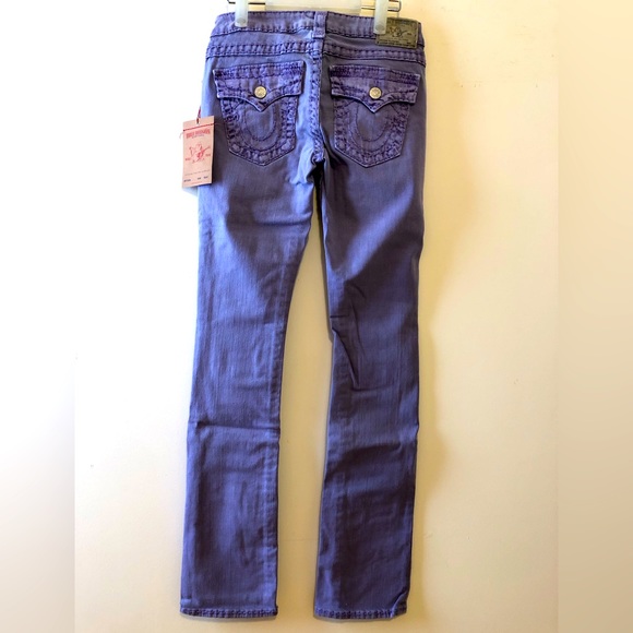 NWT True Religion Women Straight Jeans Made in USA - Picture 1 of 8
